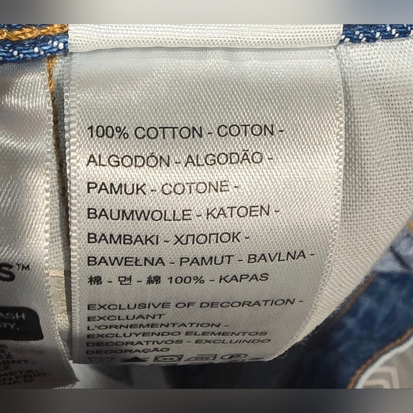 Levis 501 High Waisted Distressed Denim Shorts Size 29 - Picture 7 of 8